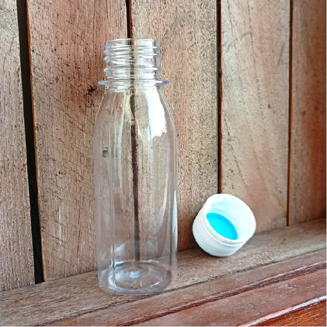 Botol Plastik PET, 100ml, Neck 28mm